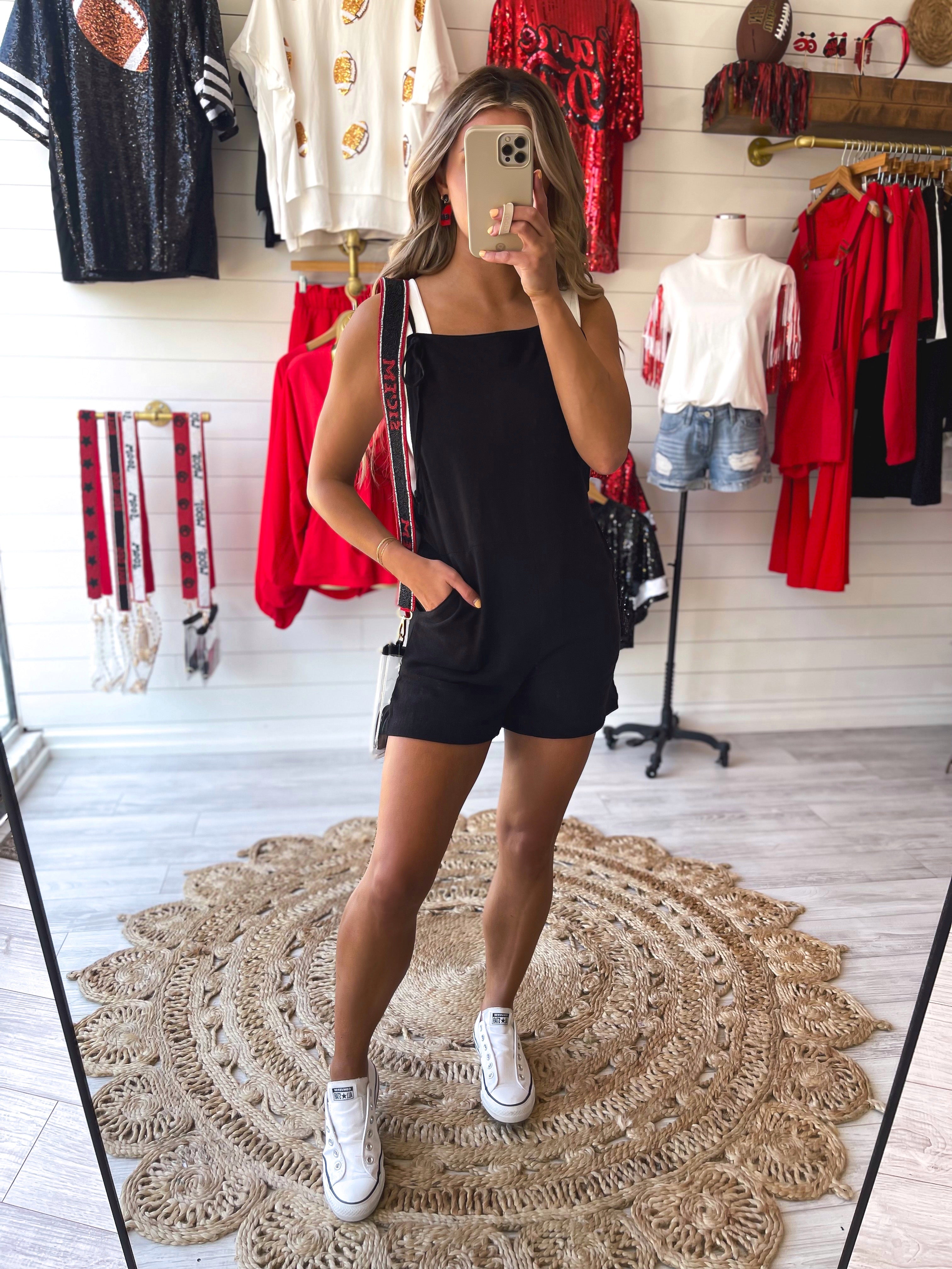 Laid Back Romper in Black