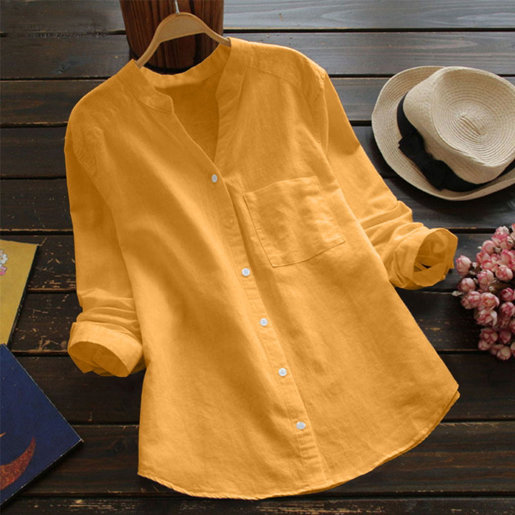 Linen Cotton Casual Loose Shirt-Buy 3 Get Free Shipping